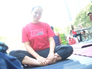 Yoga im Bryant Park